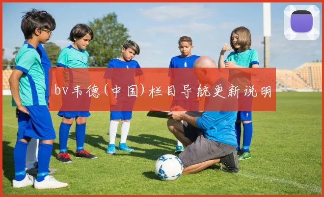 bv韦德(中国)栏目导航更新说明